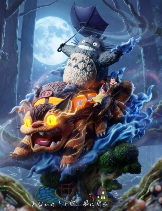 Mô hình Seven Studio - Totoro x Catbus