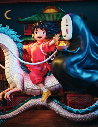 Mô hình Geisha Studio - Chihiro x Haku x No face man
