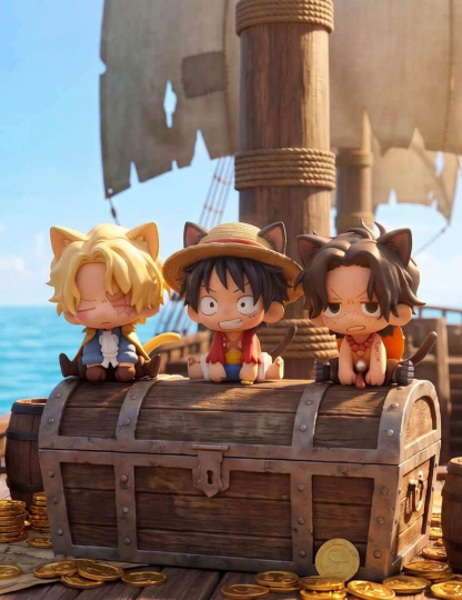 Mô hình Peak Studio - Luffy x ACE x Sabo