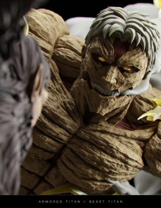 Mô hình CHIKARA Studio - Armored Titan VS Beast Titan