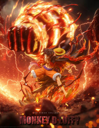 Mô hình LZ Studio - Luffy Red Roc