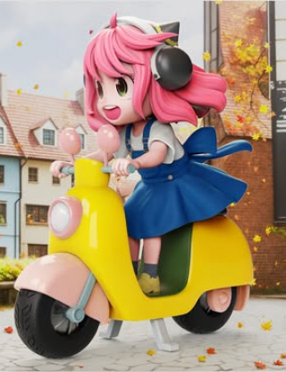 Mô hình L2 Studio - Anya on a bike