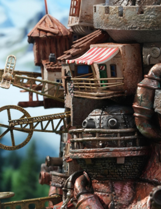 Mô hình OPM Studio - Howl's Moving Castle-01