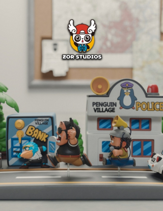 Mô hình ZOR Studio - Bank x Police Station