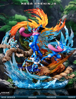 Mô hình 666 Studio - Mega Greninja Water Shuriken All Out