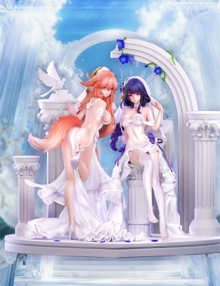 Mô hình Hakimi Studio - Raiden Shogun x Yae Miko