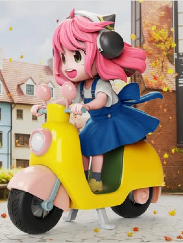 Mô hình L2 Studio - Anya on a bike