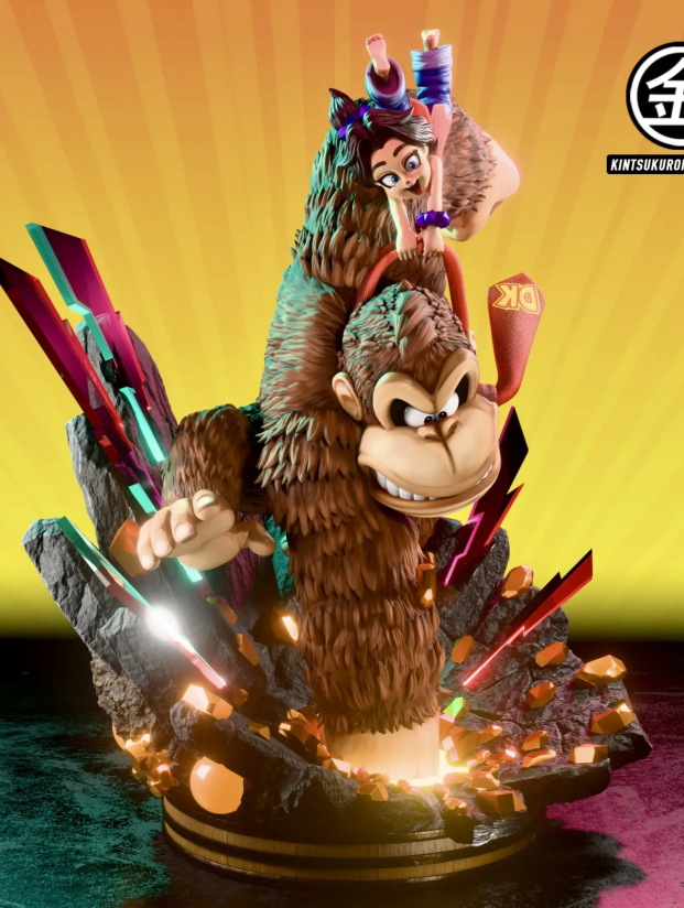 Mô hình Kintsukuroi Creations Studio - Donkey Kong x Pauline