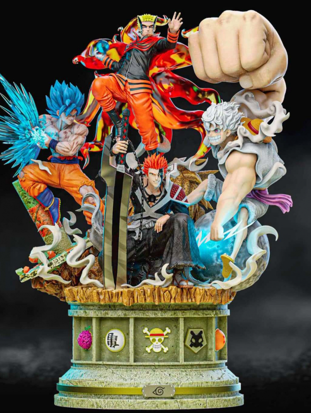 Mô hình Power Collection Studio - Goku x Luffy x Naruto x Ichigo